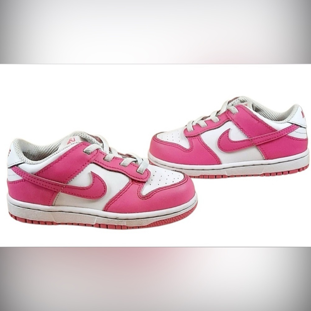 Nike Dunk Low Fuchsia Toddler Size 9.5 - Picture 2 of 10